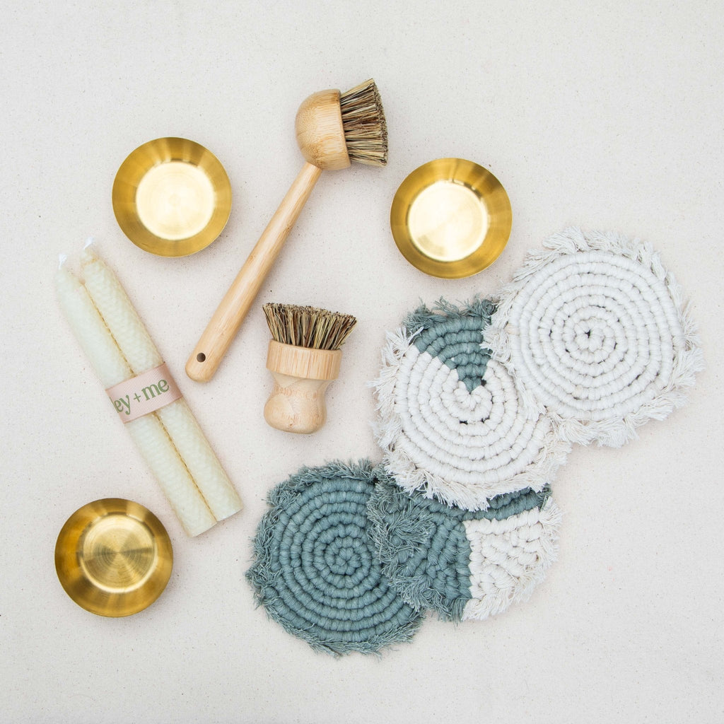 Tilley + Me Handmade Macrame Coasters | Boho Drink Mats